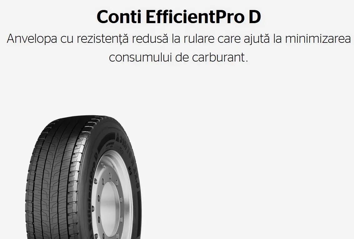 315/70 R22.5 CONTINENTAL EFFICIENT PRO D 154/150L (A,C,71)
