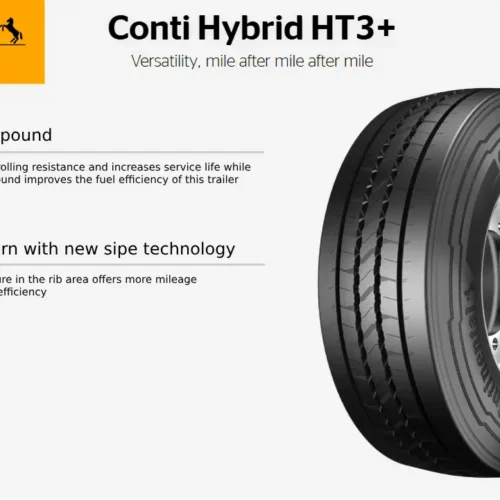385/55 R22.5 CONTINENTAL HYBRID HT3+ 160K (B,C,70)